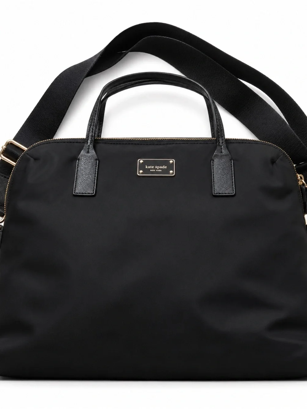 kate spade Black Nylon Laptop Tote with Removable Shoulder Strap